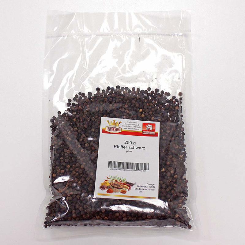 Pfeffer schwarz ganz verpackt 250 g